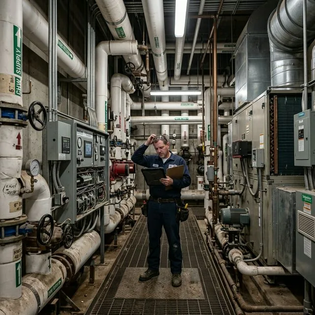 Team reviewing plans