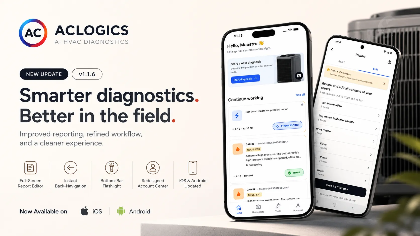 ACLogics v1.1.6: Improved Reporting and Redesigned the UI